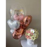 Pink and white Box Mix Fresh Roses Flowers Miami Florida. Fresh Flowers Robbin Legacy 