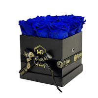 Medium Box Preserved Roses Miami Florida. Preserved Roses Robbin Legacy Blue Black 