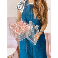 16 Preserved Roses Acrylic Box Miami Florida and Nationwide Preserved Roses Robbin Legacy Pink 