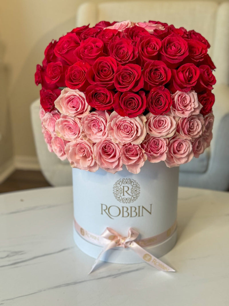 100 Fresh Roses Flowers in Two Colors Miami Florida.. Fresh Flowers robbin legacy 