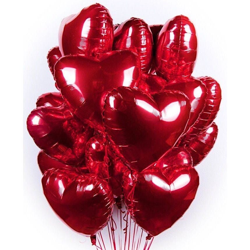 4 Heart Metallic Foil Balloons Robbin Legacy Complementary Items. Complementary Items Robbin Legacy 