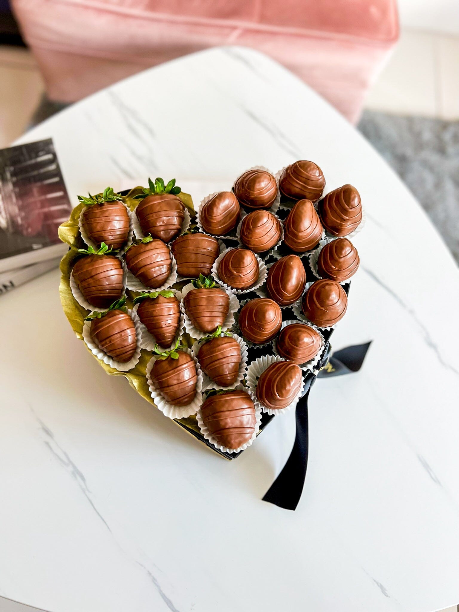 Heart Box Chocolate Covered Strawberries Miami Florida. Chocolate Covered Strawberries Robbin Legacy 