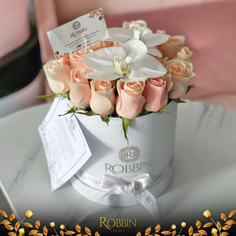 16 - 22 Fresh Roses and Orchid Miami Florida.. Fresh Flowers robbin legacy White Pink 