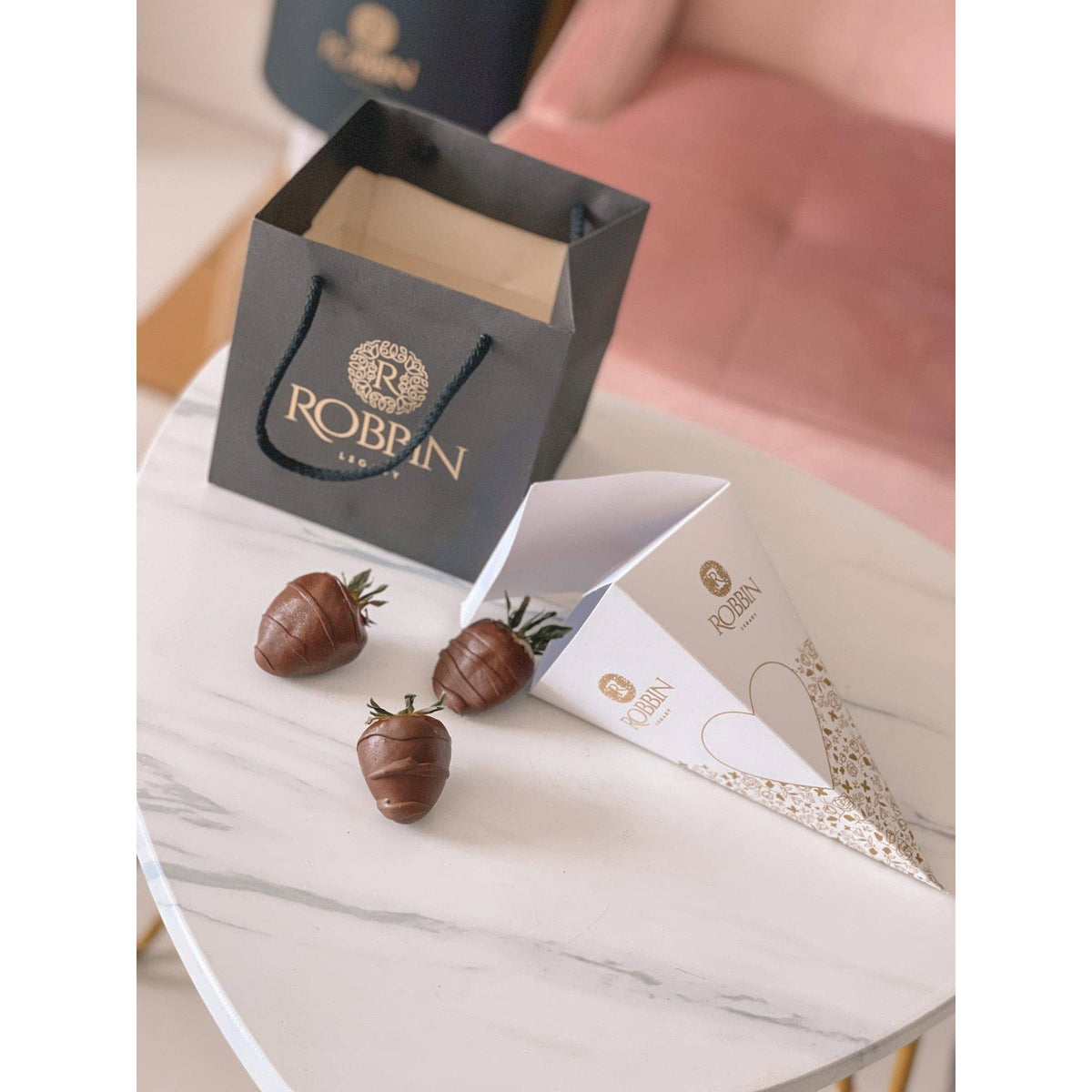 2 Cones 8 Chocolates Covered Strawberries Miami Florida. Chocolate Covered Strawberries Robbin Legacy 