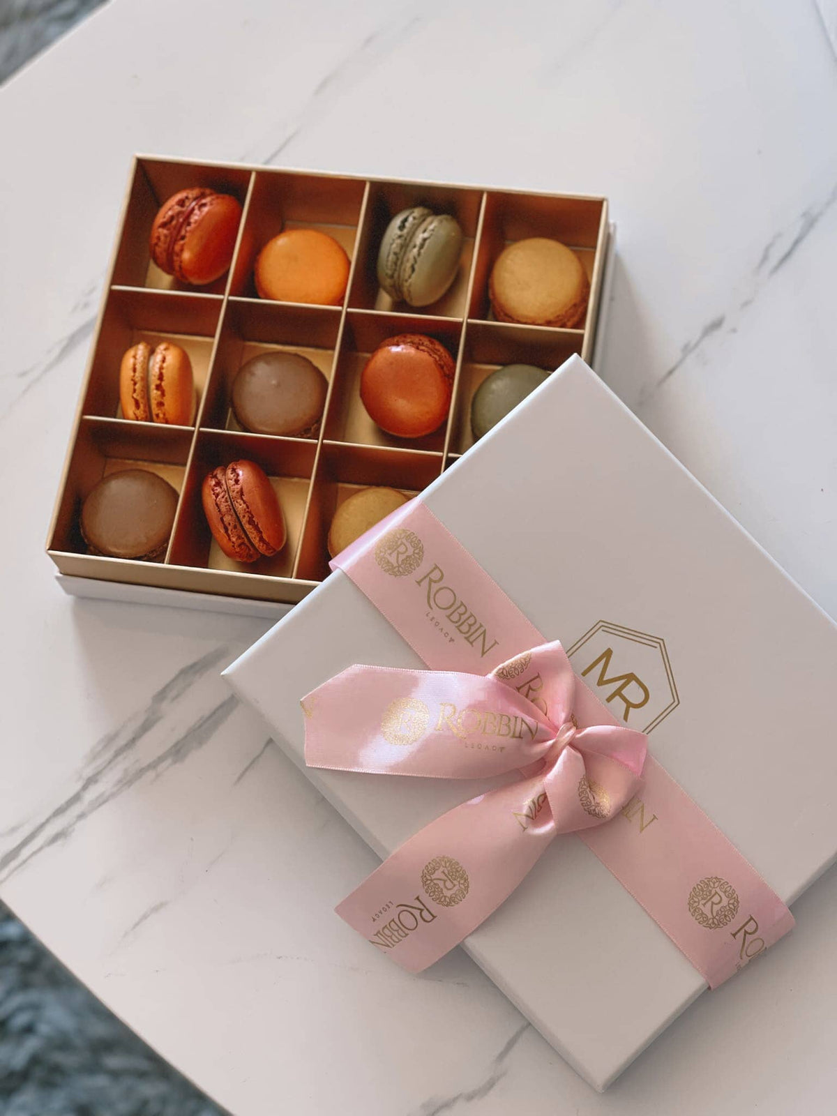 12 Macarons Deluxe Box Miami Florida. Robbin Legacy 