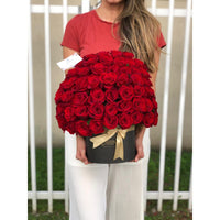 Luxury Box 100 Fresh Roses Flowers Miami Florida.. Fresh Flowers robbin legacy 