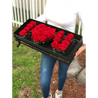 I Love U Box Fresh Roses Flowers Miami Florida.. Fresh Flowers Robbin Legacy 