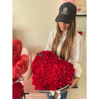 Luxury Big Heart Box fresh Roses Flowers Miami Florida.. Fresh Flowers Robbin Legacy 