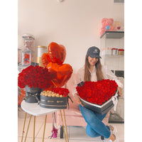Luxury Big Heart Box fresh Roses Flowers Miami Florida.. Fresh Flowers Robbin Legacy 
